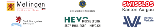 Mellingen | Lions Club Baden-Heitersberg | Swisslos Kanton Aargau | Stadt Bremgarten | HEVO Mechatronik | AVA Aargau Verkehr